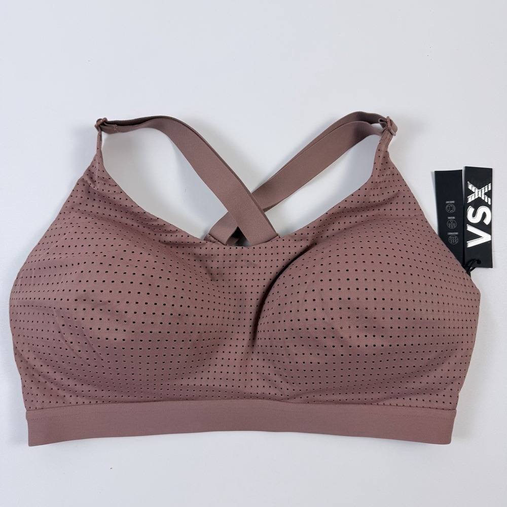 Victoria's Secret VSX Lightweight Mesh Wireless Sports Bra Dusty Rose 34D NWT